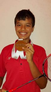 नेपाली ब्याडिन्टन खेलाडी सानिया चन्दलाई एयर ब्याडमिन्टन प्रतियोगितामा स्वर्ण पदक