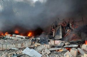 युक्रेनको राजधानीस्थित सपिङ मलमा रुसको आक्रमण, ८ जनाको मृत्यु