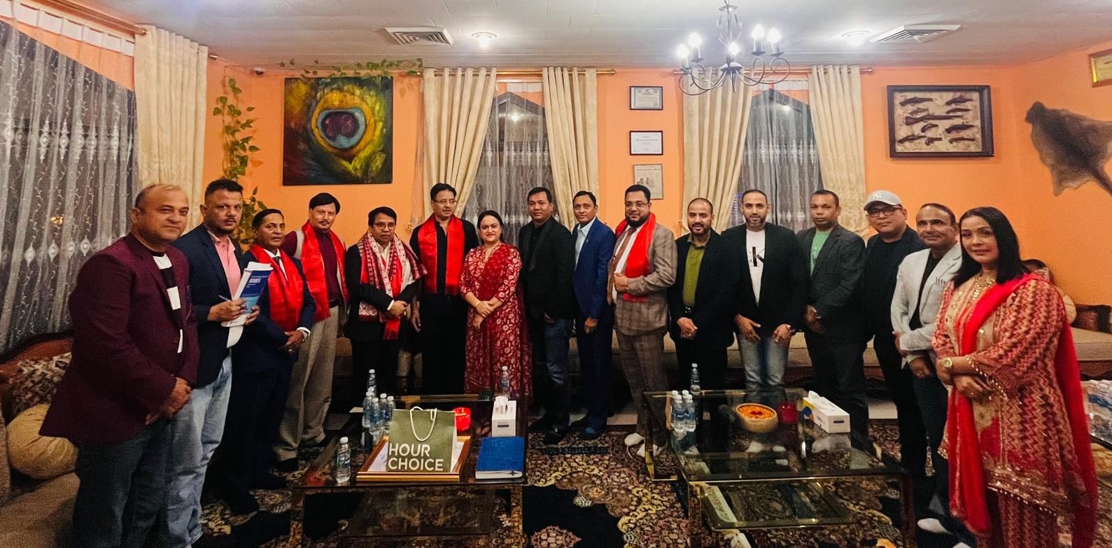 नेपाली व्यवसायी संघद्वारा प्रथम सचिव कृष्ण कुमार सुवेदीलाई भव्य सम्मान…